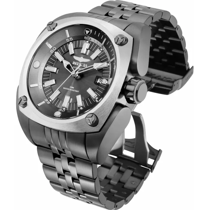 Invicta Bracelets Invicta Mens Automatic Watch Reserve Black Dial Gunmetal Bracelet 32067 Invicta Bracelets Invicta Mens Automatic Watch Reserve Black Dial Gunmetal Bracelet 32067