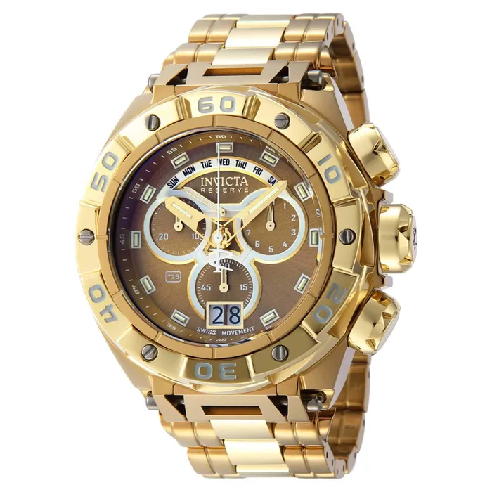 Invicta Bracelets Invicta Mens Chronograph Watch Ripsaw Khaki and Gold Tone Dial Bracelet 38815 Invicta Bracelets Invicta Mens Chronograph Watch Ripsaw Khaki and Gold Tone Dial Bracelet 38815
