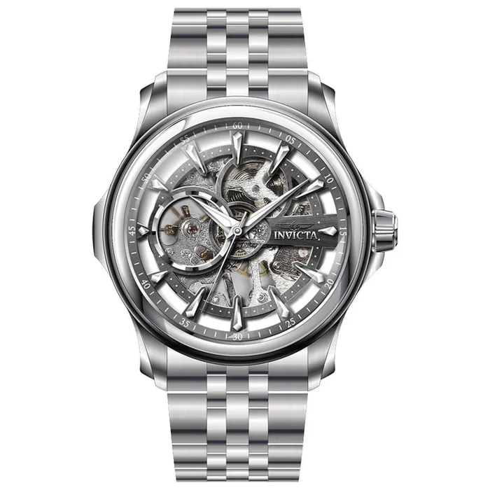 Invicta Bracelets Invicta Mens Mechanical Watch Vintage Grey Skeleton Dial Bracelet 37945 Invicta Bracelets Invicta Mens Mechanical Watch Vintage Grey Skeleton Dial Bracelet 37945