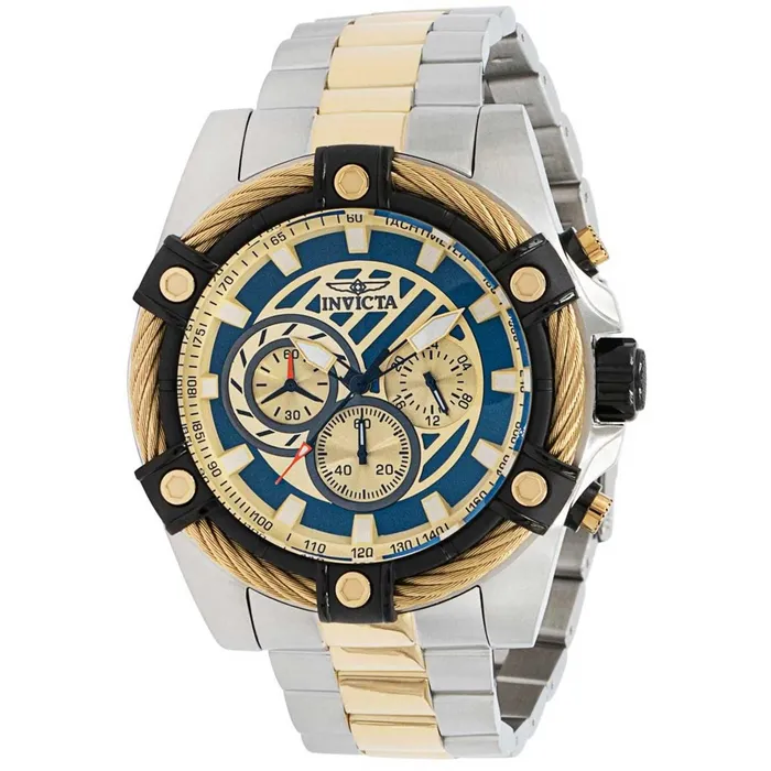 Invicta Bracelets Invicta Mens Quartz Watch Bolt Chrono Two Tone Stainless Steel Bracelet 38957 Invicta Bracelets Invicta Mens Quartz Watch Bolt Chrono Two Tone Stainless Steel Bracelet 38957