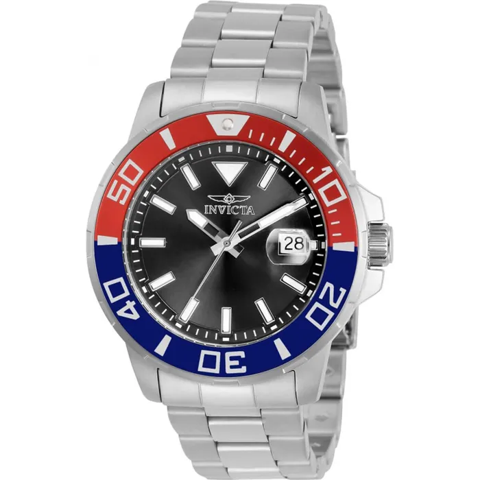 Invicta Bracelets Invicta Mens Quartz Watch Pro Diver Blue and Red Bezel Black Dial Bracelet 30812 Invicta Bracelets Invicta Mens Quartz Watch Pro Diver Blue and Red Bezel Black Dial Bracelet 30812