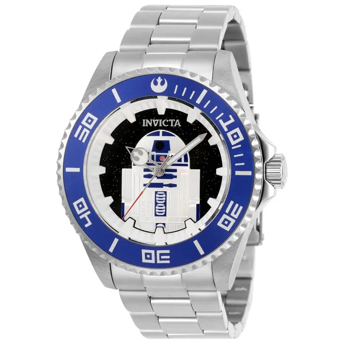 Invicta Bracelets Invicta Mens Quartz Watch Star Wars R2D2 Silver and Black Dial Bracelet 31243 Invicta Bracelets Invicta Mens Quartz Watch Star Wars R2D2 Silver and Black Dial Bracelet 31243