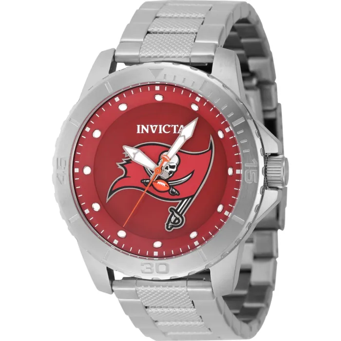 Invicta Bracelets Invicta Mens Watch NFL Tampa Bay Buccaneers Quartz Red Dial Steel Bracelet 48090 Invicta Bracelets Invicta Mens Watch NFL Tampa Bay Buccaneers Quartz Red Dial Steel Bracelet 48090