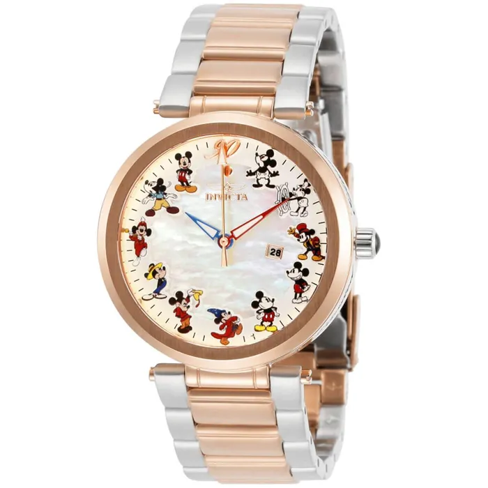 Invicta Bracelets Invicta Womens Quartz Watch Disney MOP Dial Stainless Steel Bracelet 30836 Invicta Bracelets Invicta Womens Quartz Watch Disney MOP Dial Stainless Steel Bracelet 30836