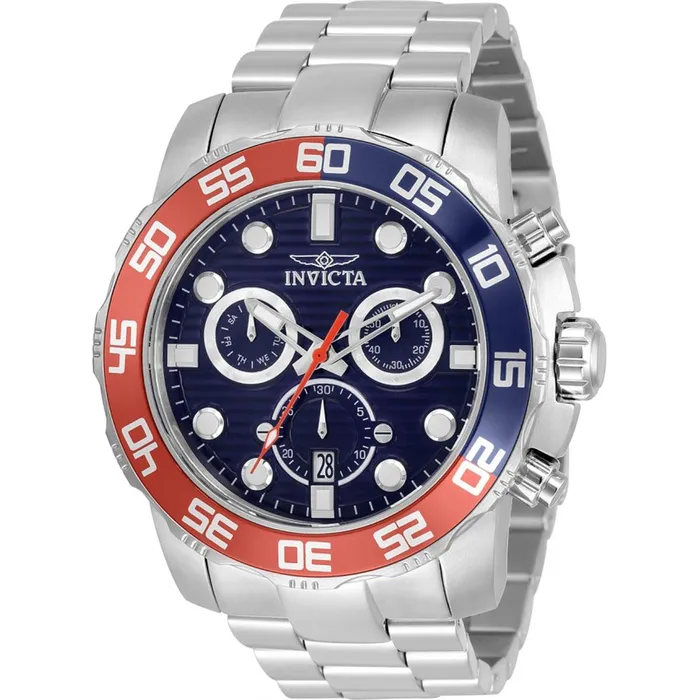 Invicta Invicta Mens Quartz Watch Pro Diver Scuba Chronograph Blue Dial Bracelet 33298 Bracelets Invicta Invicta Mens Quartz Watch Pro Diver Scuba Chronograph Blue Dial Bracelet 33298 Bracelets