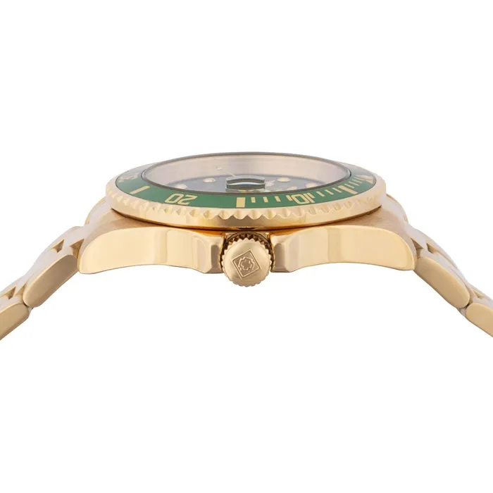 Invicta Mens Watch Pro Diver Green Dial Yellow Gold Steel Bracelet Quartz 43543 Invicta Bracelets Invicta Mens Watch Pro Diver Green Dial Yellow Gold Steel Bracelet Quartz 43543 Invicta Bracelets