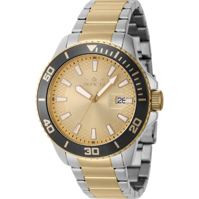Invicta Mens Watch Pro Diver Quartz Gold Dial Two Tone Steel Bracelet 46073 Invicta Bracelets Invicta Mens Watch Pro Diver Quartz Gold Dial Two Tone Steel Bracelet 46073 Invicta Bracelets