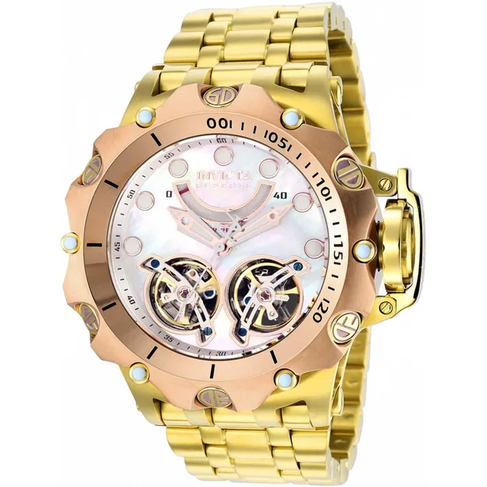 Invicta Mens Watch Reserve Venom Open Heart Dial Yellow Gold Bracelet 35640 Invicta Bracelets Invicta Mens Watch Reserve Venom Open Heart Dial Yellow Gold Bracelet 35640 Invicta Bracelets