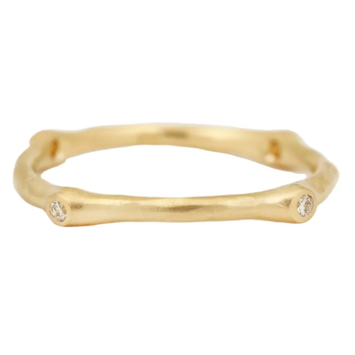 Johnny Ninos Rings Petite White Diamond Stacking Ring