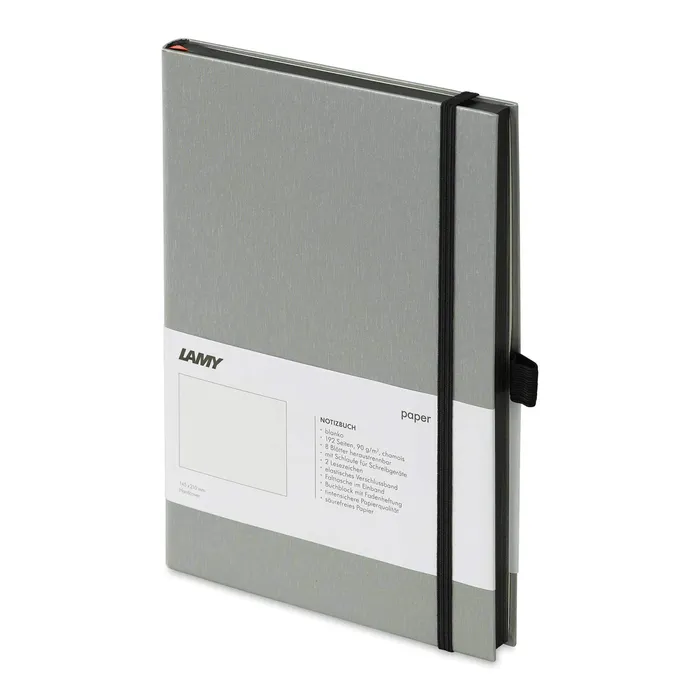 Lamy Notebook Hardcover A5 with Elastic Band Closure Black Blank B7A5BLACK Lamy Rings