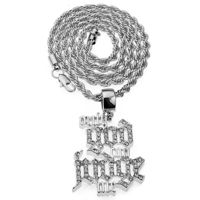 Necklaces Only God Can Judge Me Silver Tone Rope Chain Necklace 24 Bling Cartel Admin