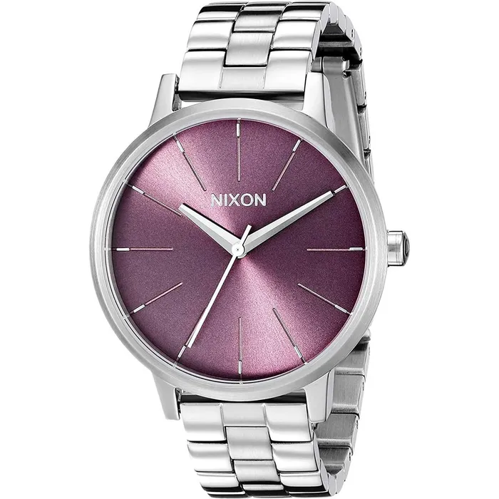 NIXON Bracelets Nixon Womens Quartz Watch Kensington Purple Dial Silver Steel Bracelet A0992157 NIXON Bracelets Nixon Womens Quartz Watch Kensington Purple Dial Silver Steel Bracelet A0992157