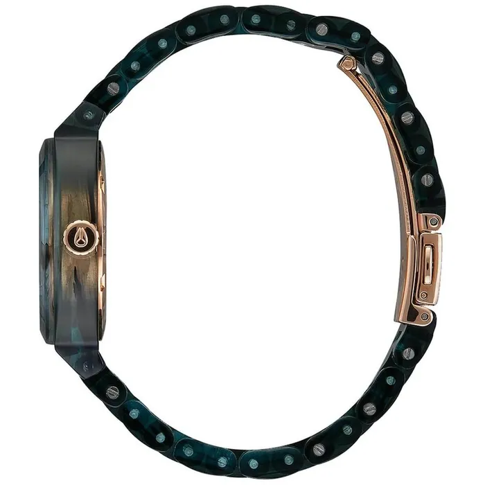 NIXON Bracelets Nixon Womens Quartz Watch Time Teller Pink Dial Aqua Plastic Bracelet A12142930 NIXON Bracelets Nixon Womens Quartz Watch Time Teller Pink Dial Aqua Plastic Bracelet A12142930