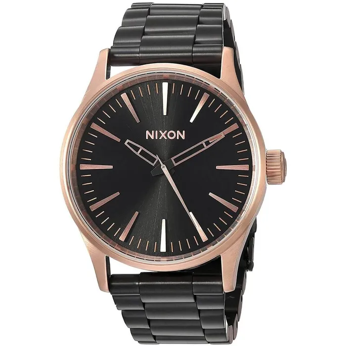 Nixon Mens Quartz Watch Sentry 38 SS Black Dial Black Bracelet A4502481 Nixon Bracelets Nixon Mens Quartz Watch Sentry 38 SS Black Dial Black Bracelet A4502481 Nixon Bracelets