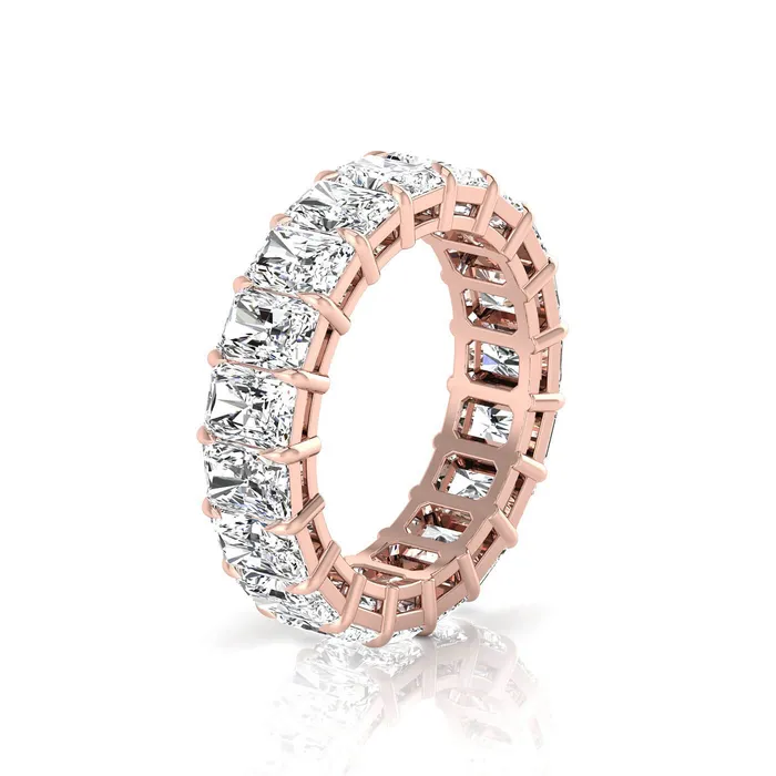 Radiant Cut Lab Grown Diamond Eternity Band 570cttw deBebians Rings