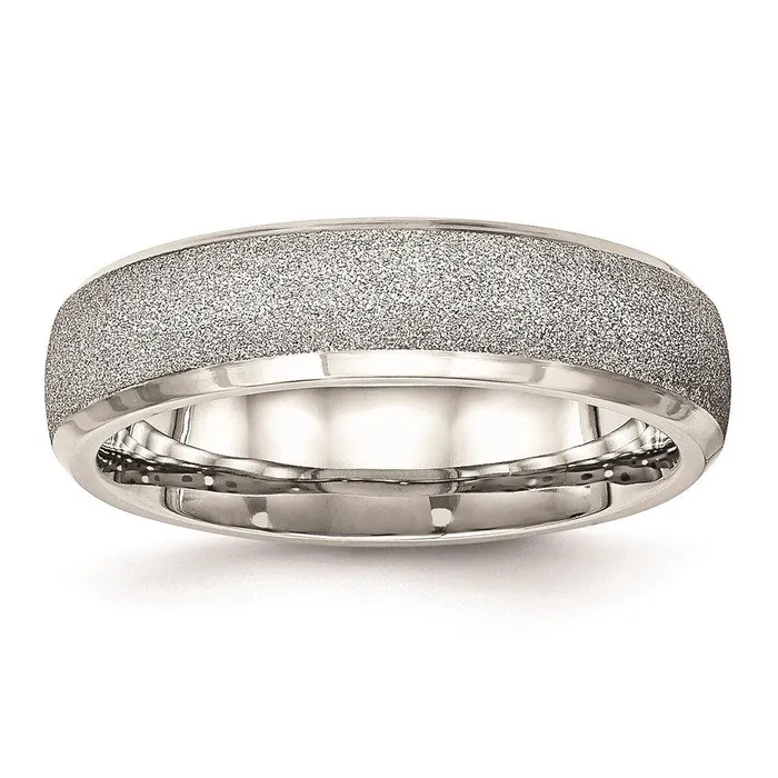 Rings Chisel Stainless Steel Polished Laser Cut Ring