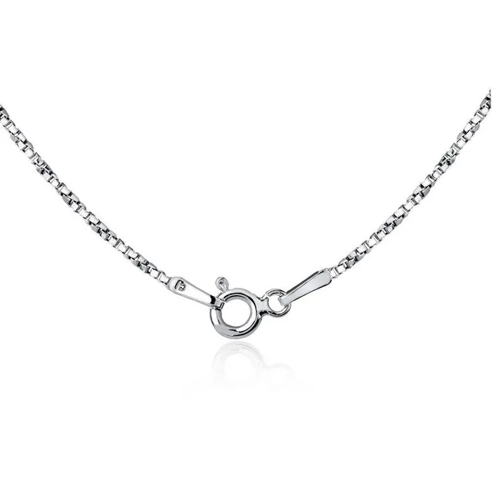 Rings Classic Sterling Silver Rhodium Plated 13mm Twisted Box Chain 16