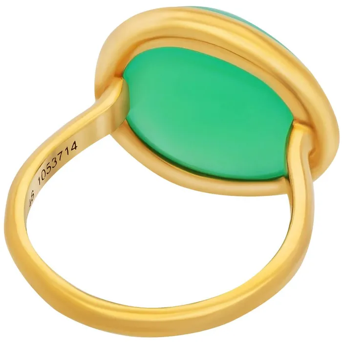 Rings Fred of Paris Fred of Paris Womens Ring Belles Rives Chrysoprase Gem Size 375 4B0810046
