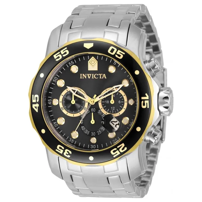 Rings Invicta Invicta Mens Chrono Watch Pro Diver Black and Gold Tone Rotating Bezel 33999 Rings Invicta Invicta Mens Chrono Watch Pro Diver Black and Gold Tone Rotating Bezel 33999