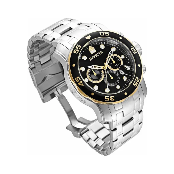 Rings Invicta Invicta Mens Chrono Watch Pro Diver Black and Gold Tone Rotating Bezel 33999 Rings Invicta Invicta Mens Chrono Watch Pro Diver Black and Gold Tone Rotating Bezel 33999