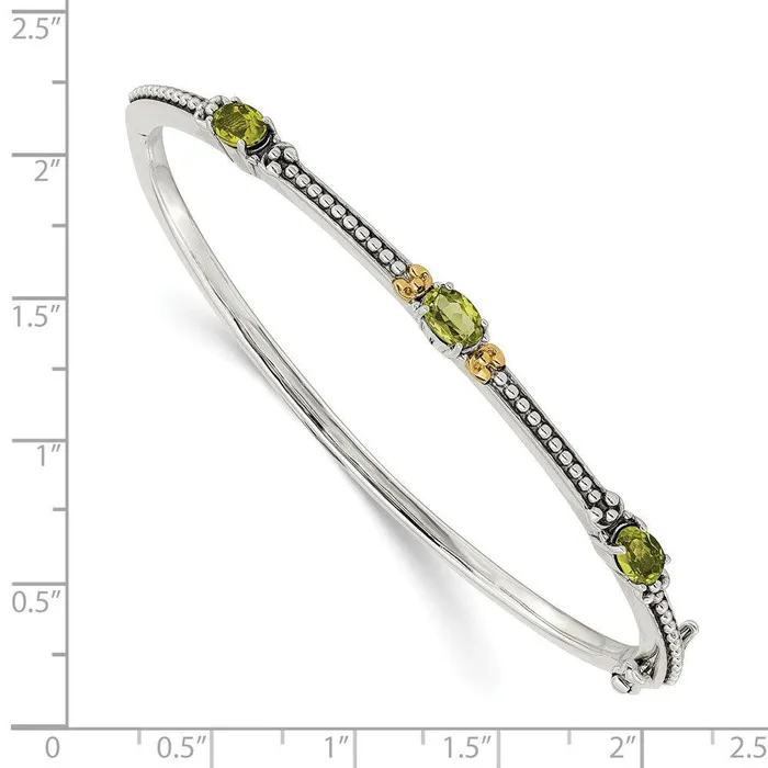 Rings Jewelry Sterling Silver w14ky Peridot Bangle Rings Jewelry Sterling Silver w14ky Peridot Bangle