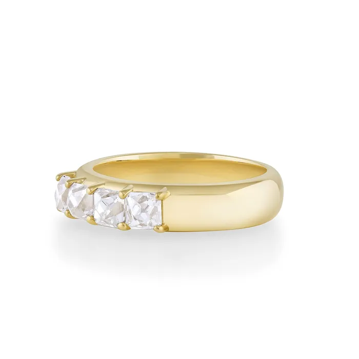 Rings Marrow Fine 160ctw French Cut White Diamond Band