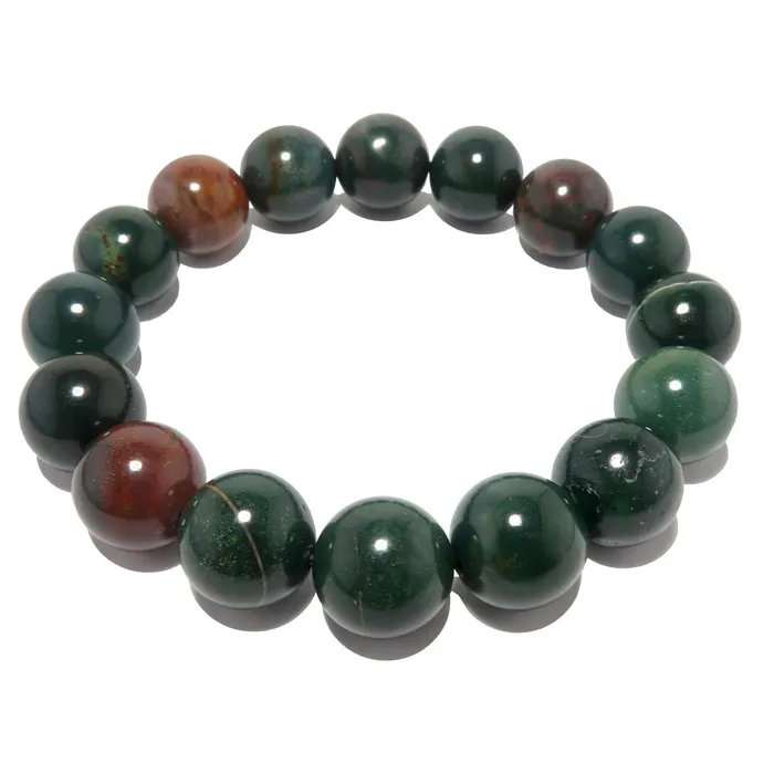 Satin Crystals Bloodstone Bracelet Get Going Motivation Stone Bracelets