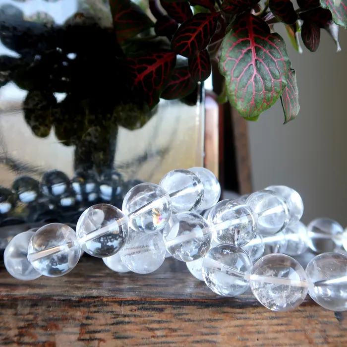 Satin Crystals Bracelets Clear Quartz Bracelet Visions of Brightness