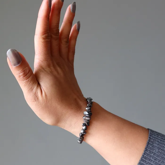Satin Crystals Bracelets Hematite Bracelet Charming Crystal Magnetic Clasp