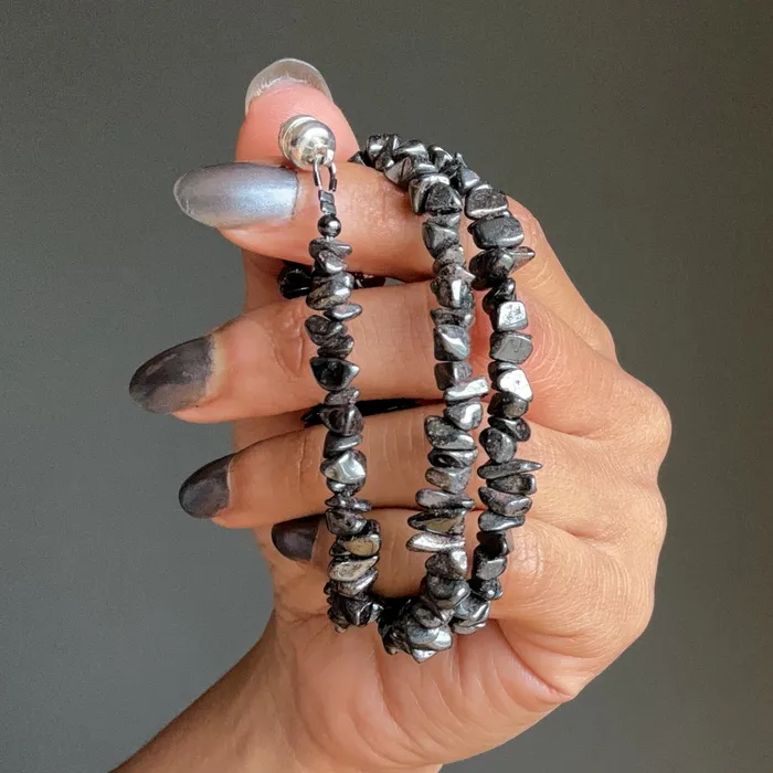 Satin Crystals Bracelets Hematite Bracelet Charming Crystal Magnetic Clasp