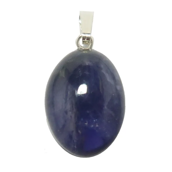 Satin Crystals Necklaces Iolite Pendant Wealth Watcher Gem Sterling Silver