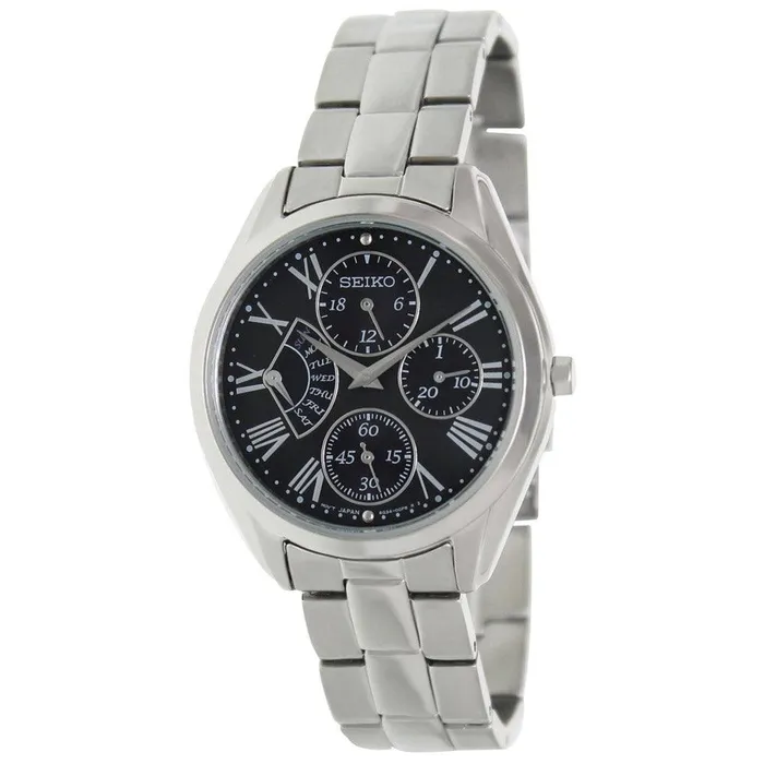 Seiko Bracelets Seiko SRL049 Womens Sports Trendy Grey Dial Stainless Steel Bracelet Watch Seiko Bracelets Seiko SRL049 Womens Sports Trendy Grey Dial Stainless Steel Bracelet Watch
