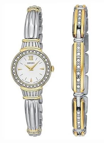 Seiko Bracelets Seiko SUJG24 Womens Two Tone Watch and Bracelet Set