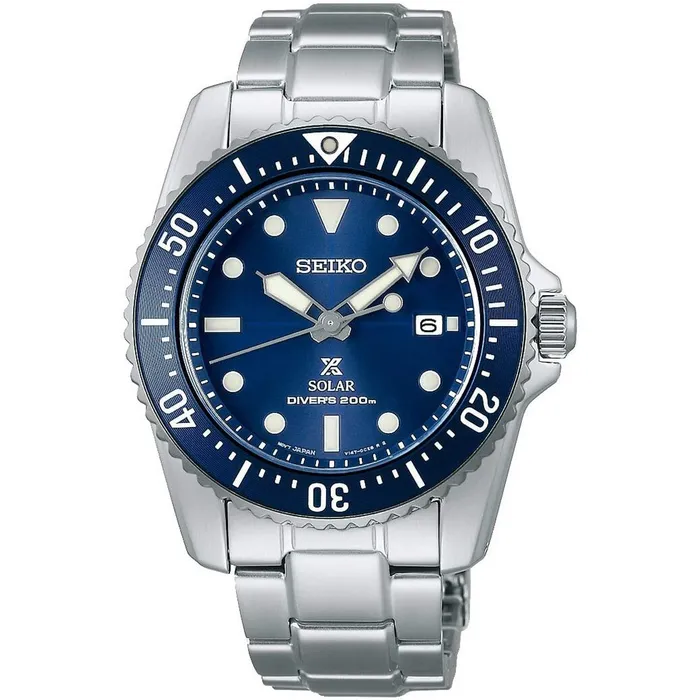 Seiko Mens Watch Prospex Solar Blue Dial Steel Bracelet Rotating Bezel SNE585P1 SEIKO Bracelets Seiko Mens Watch Prospex Solar Blue Dial Steel Bracelet Rotating Bezel SNE585P1 SEIKO Bracelets