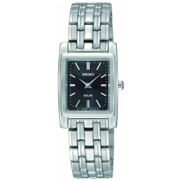 Seiko Seiko SUP061 Womens Solar Black Dial Stainless Steel Bracelet Watch Bracelets Seiko Seiko SUP061 Womens Solar Black Dial Stainless Steel Bracelet Watch Bracelets