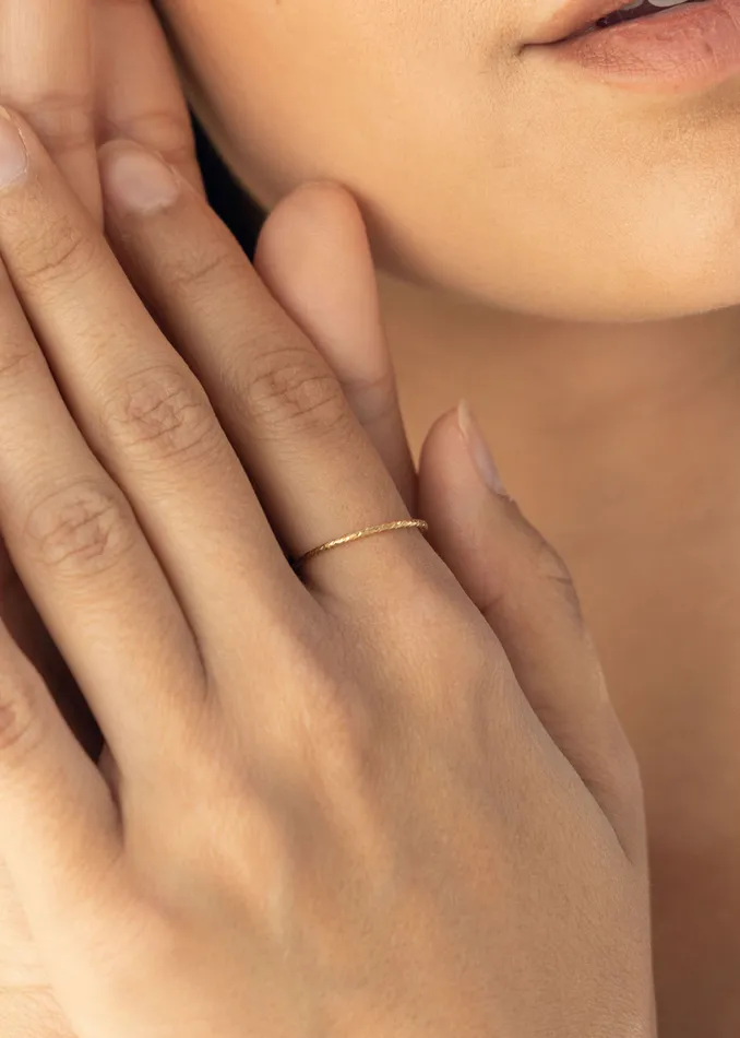 Shimmer Stackable Ring Bella Wren Jewelry Rings