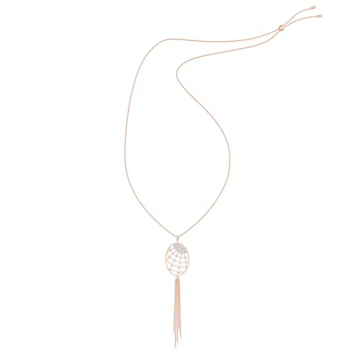 Swarovski Necklaces Swarovski Womens Necklace Precisely Rose Gold Plated Spider Web Crystal 5499887