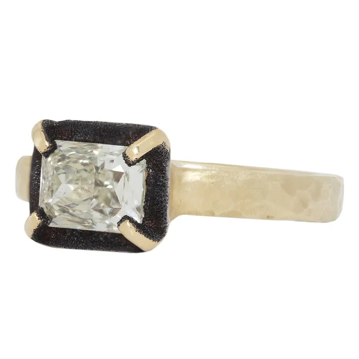 TAP By Todd Pownell Rings Fancy Diamond Dark Halo Ring