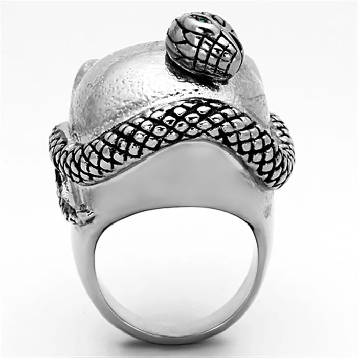 TK1038 High polished no plating Stainless Steel Ring with Top Grade Crystal in Multi Color Alamode Rings