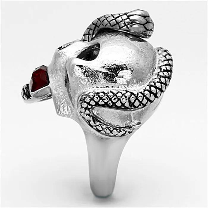 TK1038 High polished no plating Stainless Steel Ring with Top Grade Crystal in Multi Color Alamode Rings