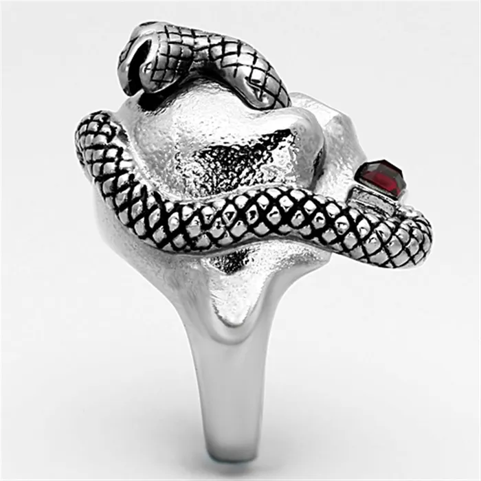 TK1038 High polished no plating Stainless Steel Ring with Top Grade Crystal in Multi Color Alamode Rings