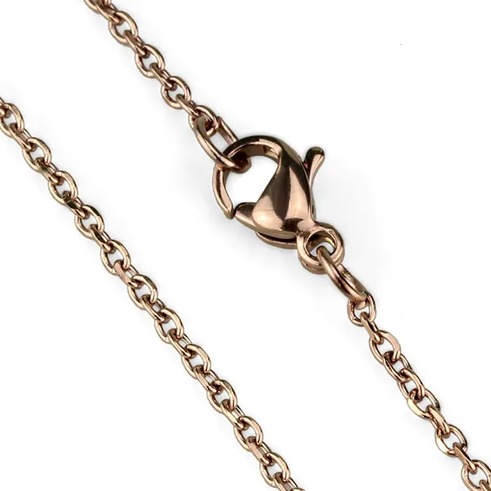 TK2423R IP Rose GoldIon Plating Stainless Steel Chain with No Stone Alamode Bracelets