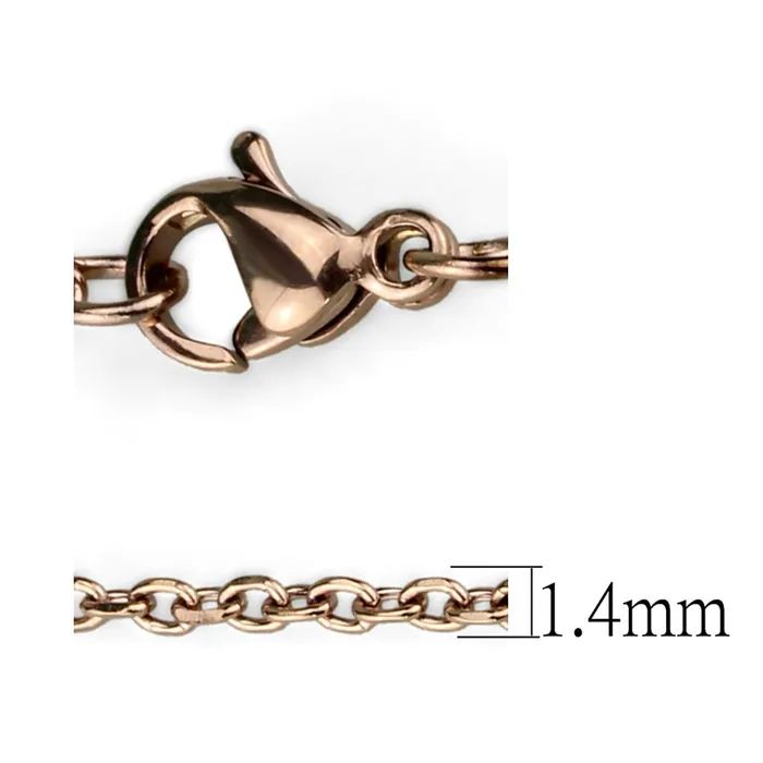 TK2423R IP Rose GoldIon Plating Stainless Steel Chain with No Stone Alamode Bracelets