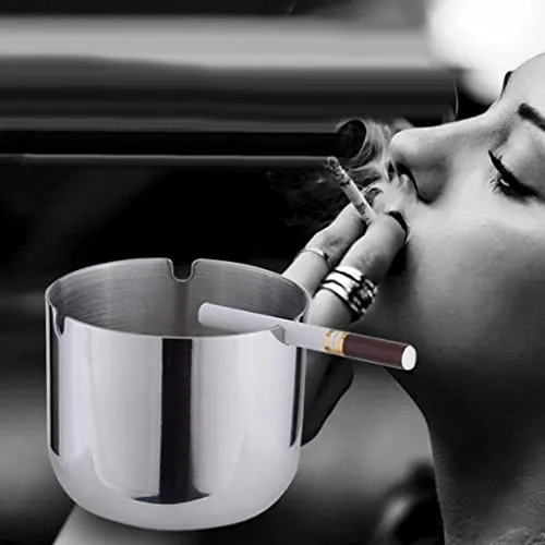 ATORSE Stainless Steel Ashtray Cup Home Bar Ktv Round Smoke Groove Ash Tray 9Cm Dropshipped via Social Commerce Network Bracelets ATORSE Stainless Steel Ashtray Cup Home Bar Ktv Round Smoke Groove Ash Tray 9Cm Dropshipped via Social Commerce Network Bracelets