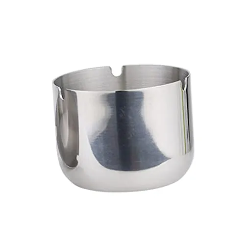 ATORSE Stainless Steel Ashtray Cup Home Bar Ktv Round Smoke Groove Ash Tray 9Cm Dropshipped via Social Commerce Network Bracelets