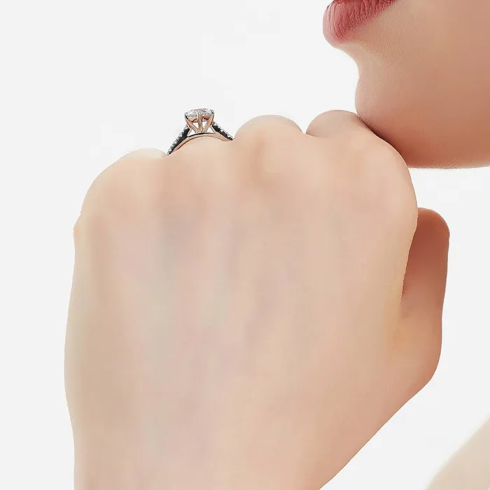 BERRICLE Rings Solitaire 125ct CZ Ring Set in Sterling Silver