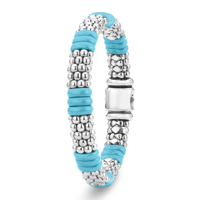 Blue Caviar Blue Ceramic Caviar Beaded Bracelet 9mm Lagos Bracelets Blue Caviar Blue Ceramic Caviar Beaded Bracelet 9mm Lagos Bracelets