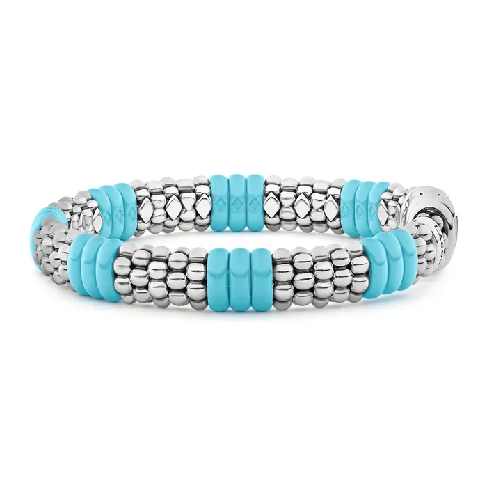 Blue Caviar Blue Ceramic Caviar Beaded Bracelet 9mm Lagos Bracelets Blue Caviar Blue Ceramic Caviar Beaded Bracelet 9mm Lagos Bracelets
