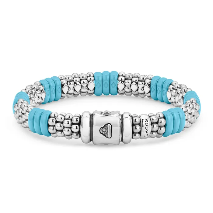 Blue Caviar Blue Ceramic Caviar Beaded Bracelet 9mm Lagos Bracelets Blue Caviar Blue Ceramic Caviar Beaded Bracelet 9mm Lagos Bracelets