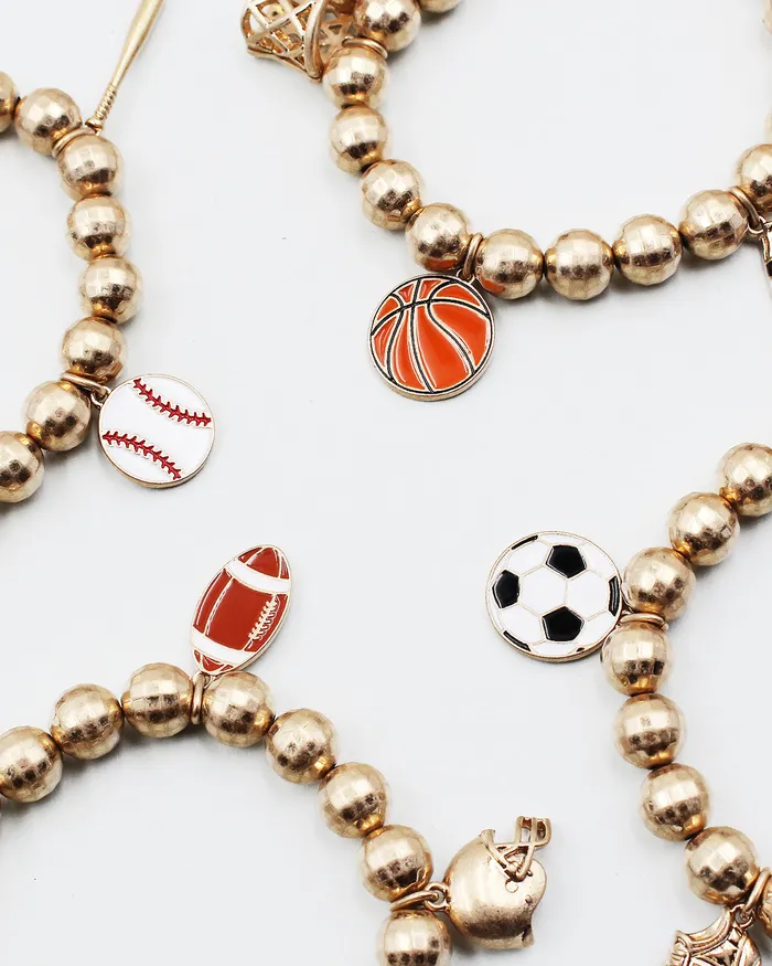 Bracelets 090122 FOOTBALL Theme Game Day Stretch Bracelet Bracelets 090122 FOOTBALL Theme Game Day Stretch Bracelet